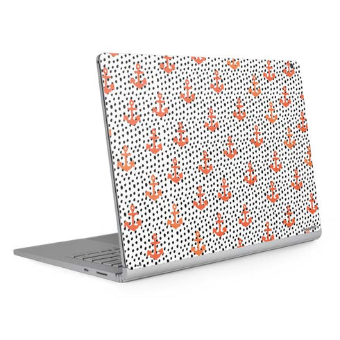 Bouffants and Broken Hearts Anchors and Dots Surface Book 2 15in Skin