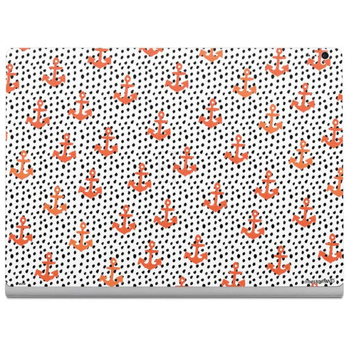 Bouffants and Broken Hearts Anchors and Dots Surface Book 2 15in Skin