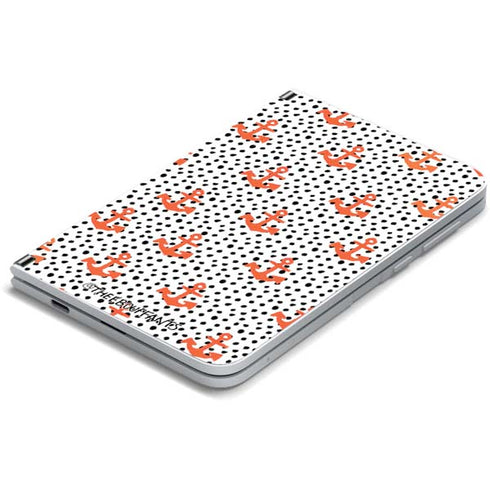 Bouffants and Broken Hearts Anchors and Dots Surface Duo Skin