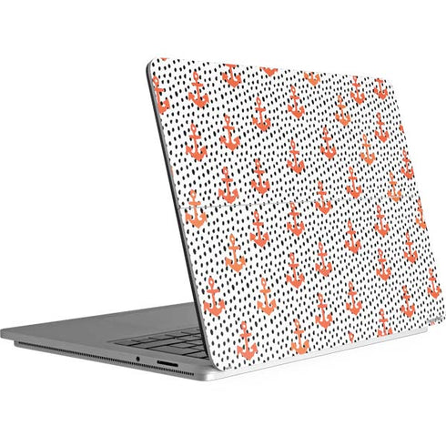 Bouffants and Broken Hearts Anchors and Dots Surface Laptop Studio Skin