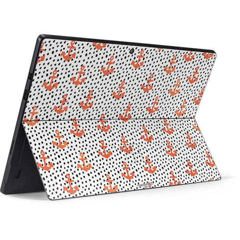 Bouffants and Broken Hearts Anchors and Dots Surface Pro 7 Skin