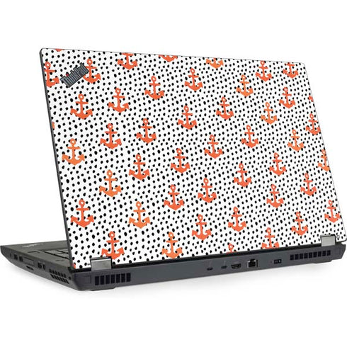 Bouffants and Broken Hearts Anchors and Dots Lenovo ThinkPad Skin