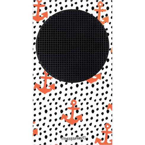 Bouffants and Broken Hearts Anchors and Dots Xbox Series S Console Skin
