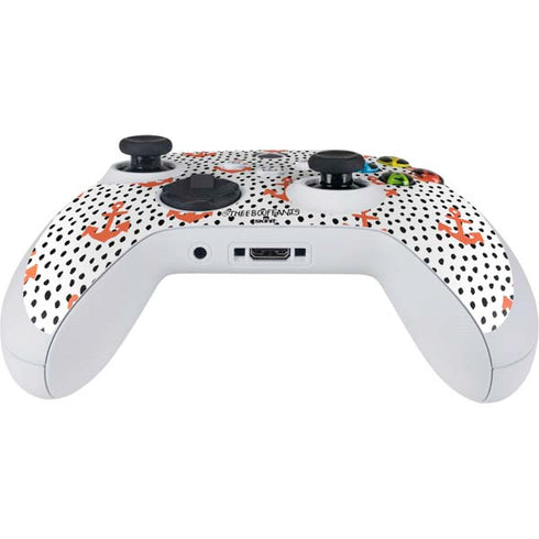 Bouffants and Broken Hearts Anchors and Dots Xbox Series S Controller Skin