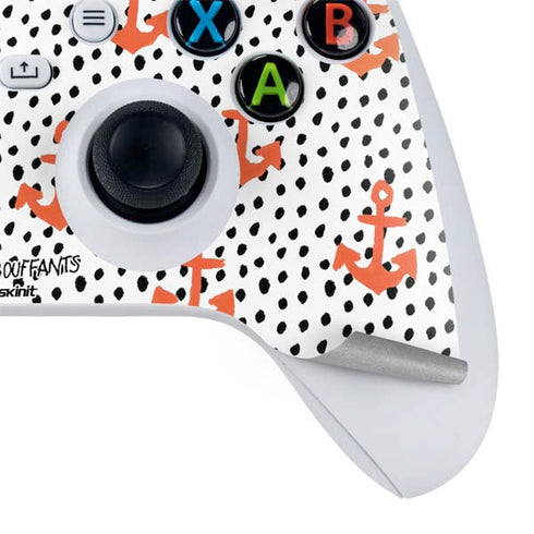Bouffants and Broken Hearts Anchors and Dots Xbox Series S Controller Skin