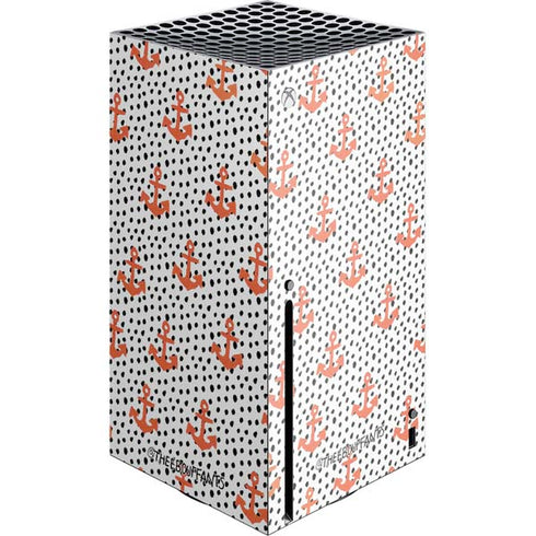 Bouffants and Broken Hearts Anchors and Dots Xbox Series X Console Skin