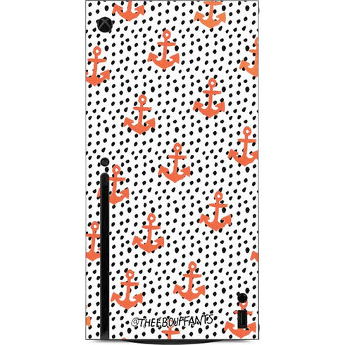 Bouffants and Broken Hearts Anchors and Dots Xbox Series X Console Skin