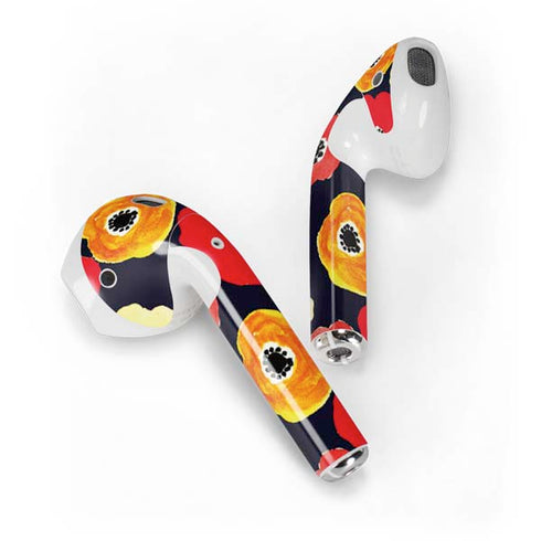 Bouffants and Broken Hearts Anemone Flower Apple AirPods Skin