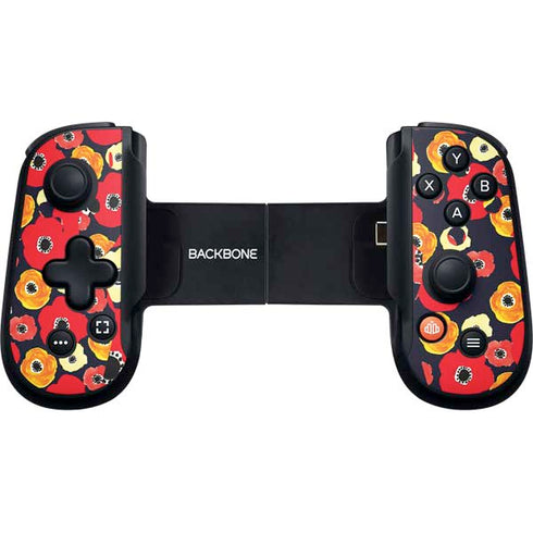 Bouffants and Broken Hearts Anemone Flower Backbone One for iPhone Game Controller Skin