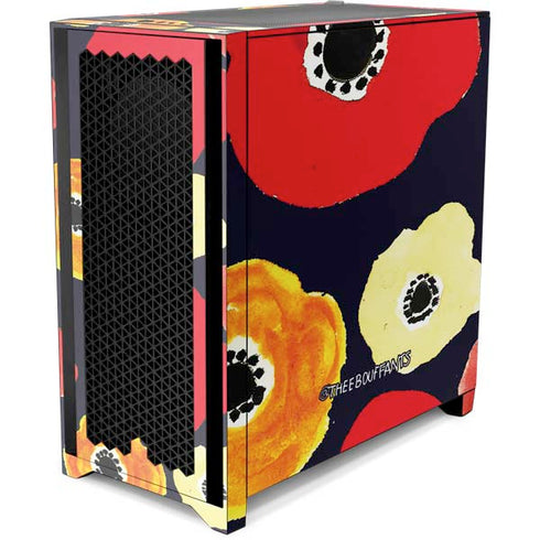 Bouffants and Broken Hearts Anemone Flower Corsair 4000D Tempered Glass Mid-Tower ATX Case Skin