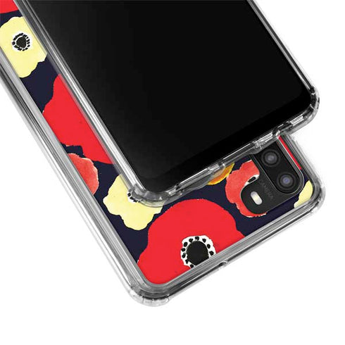 Bouffants and Broken Hearts Anemone Flower Galaxy A21 Clear Case