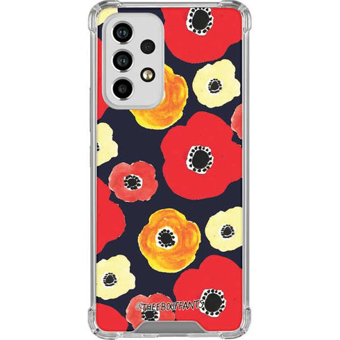 Bouffants and Broken Hearts Anemone Flower Galaxy A53 5G Clear Case