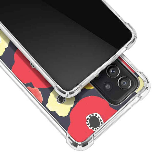 Bouffants and Broken Hearts Anemone Flower Galaxy A72 5G Clear Case