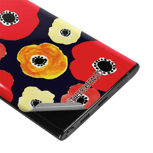 Bouffants and Broken Hearts Anemone Flower Galaxy Note 10 Plus Skin