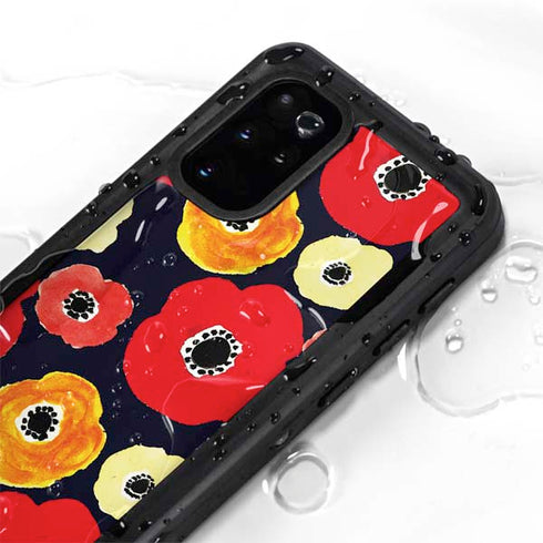 Bouffants and Broken Hearts Anemone Flower Galaxy S20 Plus Waterproof Case