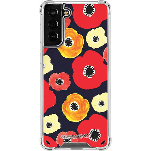 Bouffants and Broken Hearts Anemone Flower Galaxy S21 Plus 5G Clear Case