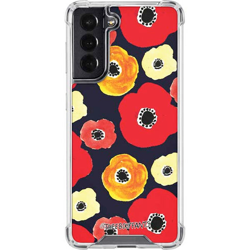 Bouffants and Broken Hearts Anemone Flower Galaxy S22 Clear Case
