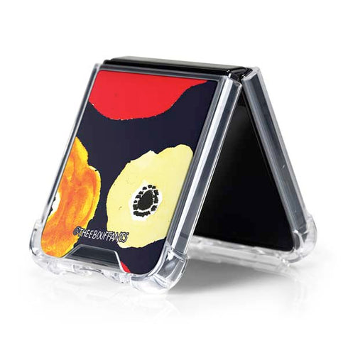 Bouffants and Broken Hearts Anemone Flower Galaxy Z Flip5 5G Clear Case