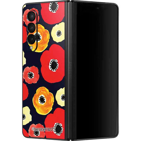 Bouffants and Broken Hearts Anemone Flower Galaxy Z Fold3 5G Skin