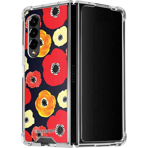Bouffants and Broken Hearts Anemone Flower Galaxy Z Fold4 5G Clear Case