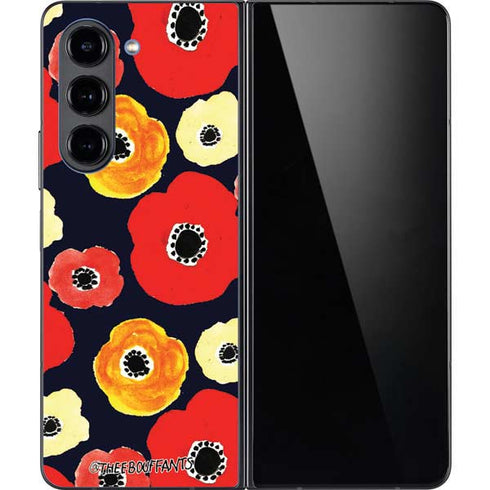 Bouffants and Broken Hearts Anemone Flower Galaxy Z Fold5 5G Skin