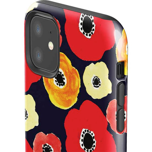 Bouffants and Broken Hearts Anemone Flower iPhone 11 Impact Case