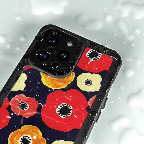 Bouffants and Broken Hearts Anemone Flower iPhone 14 Pro Max Waterproof Case