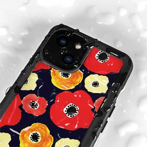 Bouffants and Broken Hearts Anemone Flower iPhone 15 Waterproof Case