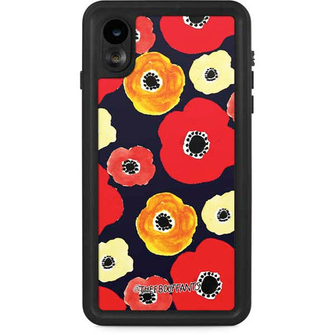 Bouffants and Broken Hearts Anemone Flower iPhone XR Waterproof Case