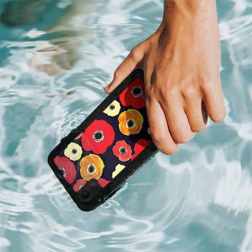 Bouffants and Broken Hearts Anemone Flower iPhone XR Waterproof Case