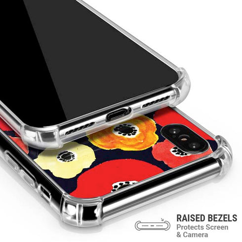 Bouffants and Broken Hearts Anemone Flower iPhone XS Max Clear Case