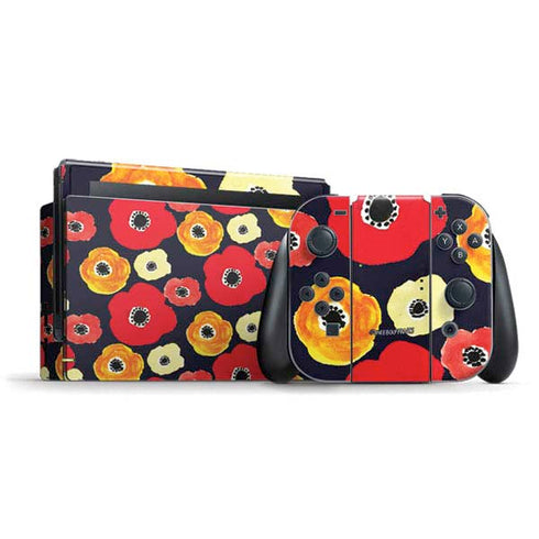 Bouffants and Broken Hearts Anemone Flower Nintendo Switch Bundle Skin