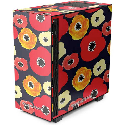 Bouffants and Broken Hearts Anemone Flower NZXT H510 Compact ATX Mid-Tower Case Skin