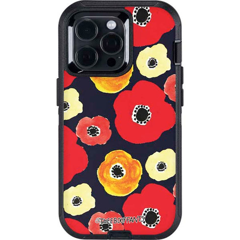 Bouffants and Broken Hearts Anemone Flower Otterbox Defender iPhone Skin