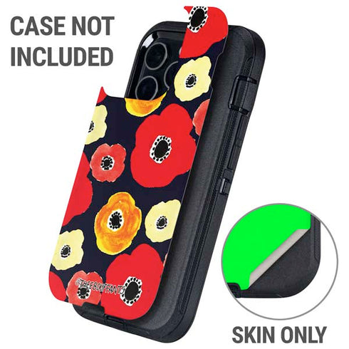 Bouffants and Broken Hearts Anemone Flower Otterbox Defender iPhone Skin