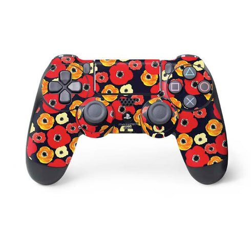 Bouffants and Broken Hearts Anemone Flower PS4 Controller Skin