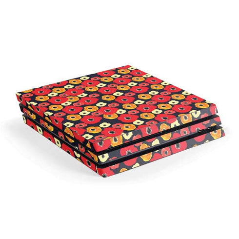 Bouffants and Broken Hearts Anemone Flower PS4 Pro Console Skin