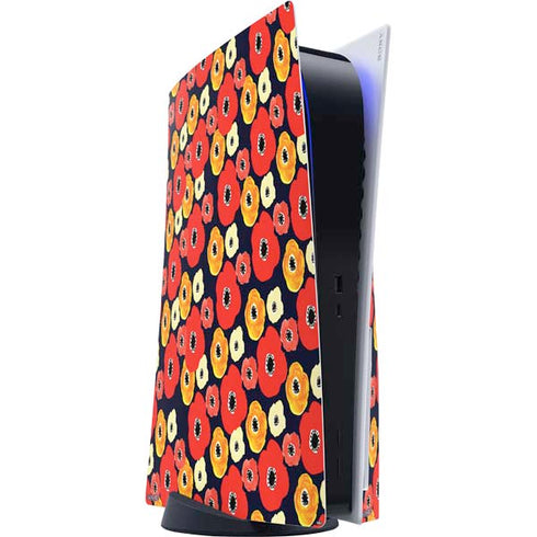 Bouffants and Broken Hearts Anemone Flower PS5 Console Skin