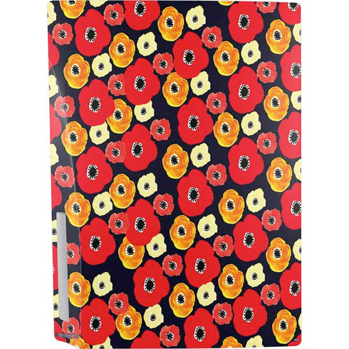 Bouffants and Broken Hearts Anemone Flower PS5 Console Skin