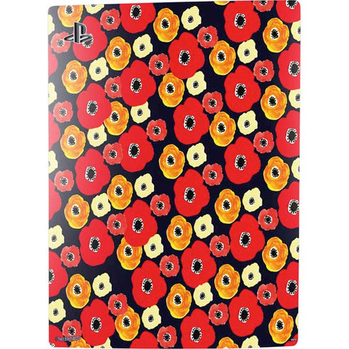 Bouffants and Broken Hearts Anemone Flower PS5 Digital Edition Console Skin