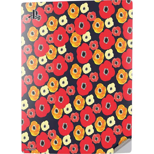Bouffants and Broken Hearts Anemone Flower PS5 Digital Edition Console Skin