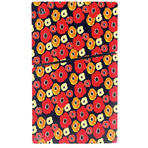 Bouffants and Broken Hearts Anemone Flower PS5 Slim Disk Bundle Skin