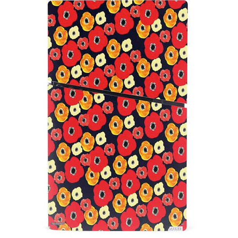 Bouffants and Broken Hearts Anemone Flower PS5 Slim Digital Edition Bundle Skin