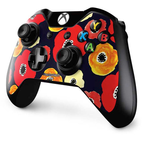 Bouffants and Broken Hearts Anemone Flower Xbox One Controller Skin