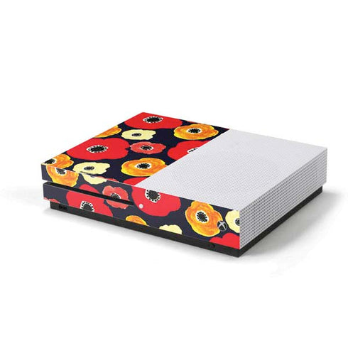 Bouffants and Broken Hearts Anemone Flower Xbox One S Console Skin