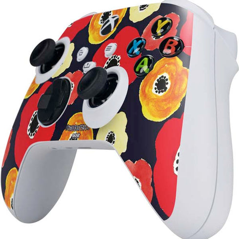 Bouffants and Broken Hearts Anemone Flower Xbox Series S Controller Skin