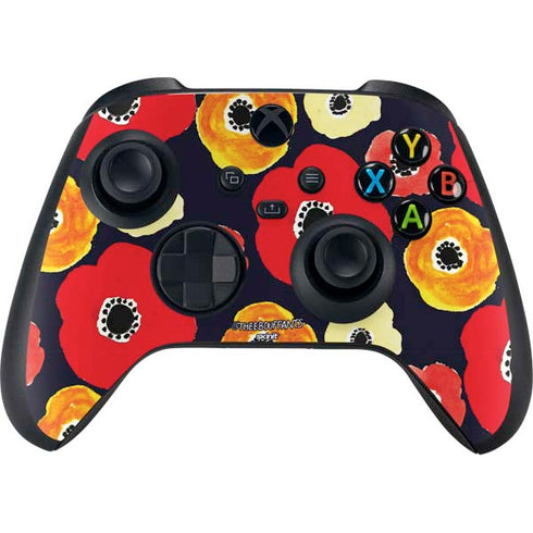 Bouffants and Broken Hearts Anemone Flower Xbox Series X Controller Skin