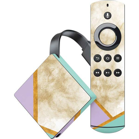 Angled Marble Amazon Fire TV Skin