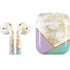 Angled Marble Apple AirPods Skin