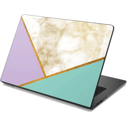 Angled Marble Dell Chromebook Skin